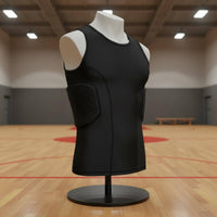 Basketball Shielded Vest Shock Absorbing Padded Compression Breathable EVA Padded Tank Top Training