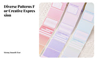 256 Ers Y Note Roll Full Back Pull-out Y Notes Gradient Color Self Note Roll for Parents, Home, Journaling, Scrapbooking