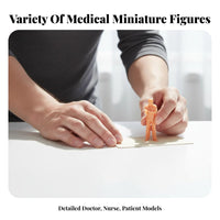 1:64 Scale Doctor Miniature Highly Detailed HO Scale Medical Figure Miniature Surgeon Model Ready to Paint for Sand Table Models