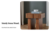 Single-Drawer Wooden Side Cabinet Walnut Finish Nightstand sturdy Wood Construction Minimalist Design for Homeowners