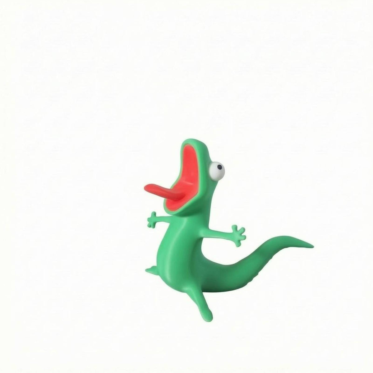 3D-Printed Reptile Pen Holder Curved Tail Reptile Pen Holder Smooth Surface