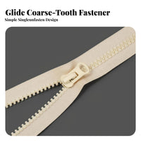 Fastener Repair Parts sturdyDuty Fastening Components Separating Fastener Sturdy Slide Fastener for DIY Hobbyists, Manufacturers, Backpacks, Tents
