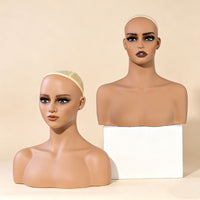 Cross-border Double-Shoulder Wig Mannequin Head European and American Head Model PVC Half-Body Model Head Necklace Jewelry Stand Mannequin