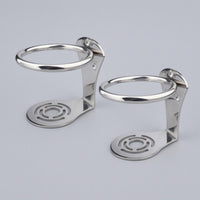 Stainless Steel Cup Holder Polished Mountable Cup Holder Curved Support
