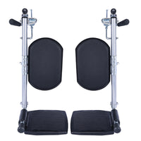 Wheelchair Accessories Set with Leg Rest and Foot Pedal