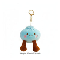 Cute Dumpling Stuffed Keychain Kawaii Aesthetic Stuffed Bun Charm Gift Idea for Keys