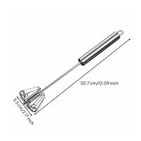 Press Action Rotation Semi-Automatic Whisk Multi-Functional Push down Egg Beater No Electricity Needed Hand Push Rotary Whisk Easy to Use for Bakers, Home Cooks, Cooking
