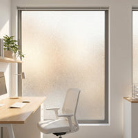 Window Film Privacy for Home Office and Toilet, Frosted Glass Film with No Glue PVC, Extra Wide 120cm Width, Bathroom Window Film Privacy Style