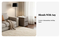 Round Storage End Table Modern Minimalist Design Living Room Furniture Luxury Design Multipurpose Use for Homeowners