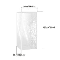 Transparent Dust Cover Crinkled Surface Food Service Gear Straight-Edged