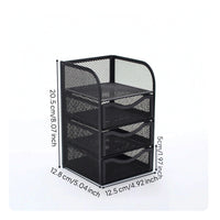 Mesh Organizer with Drawers Compact for Home Office, Professionals, Students