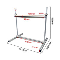 Adjustable Roller Stand Effortless Feeding Long Stock Support Bracket Metal Body
