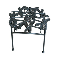 Dragonfly Stool Cast Iron Display Stand Curved Brackets