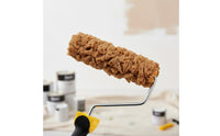 3 Pieces Texture Paint Roller Kit 6 Inch Sponge Roller Comfortable Grip Painting Supply for Renovation