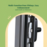 Pane latch lock, sturdyduty casement stay, tilt & turn hardware accessories, securemisoperation device
