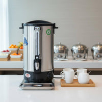 Stainless Steel Hot Water Dispenser Large Capacity Stainless Steel Beverage Dispenser Insulated Beverage Warmer Quick Heating