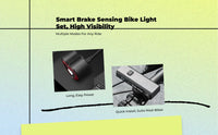 Bike Light Set: brake sensor, USB
