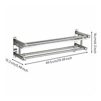 Stainless Steel Bathroom Shelf Easy to Clean Bathroom Organizer Rack
