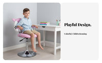 Creature Face Rolling Stool With Footrest Study Chair Easy to Clean for Playroom