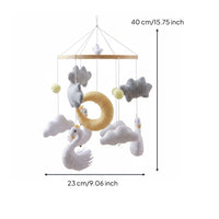 Textile Puff Crib Mobile Nordic Design Puff Crib Mobile Soothing for Infants