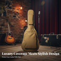 41 Inch Guitar Carrying Case 12mm Thickened Padding Acoustic Guitar Bag Musical Instrument Accessory for Travel, Storage