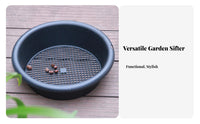 Round Plastic Soil Sifter Multi-Functional Round Gardening Sifter Easy to Clean