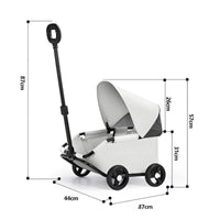Foldable Pet Stroller Canopy Transport Body