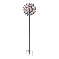 Metal Wind Rotator Decorative Yard Stake Rotator Easy to Assemble Exterior Ornament for Outdoor