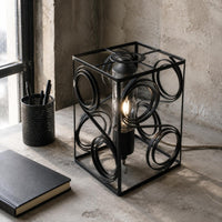 Black Metal Cage Shade Minimalist Wire Lampshade Easy to Clean