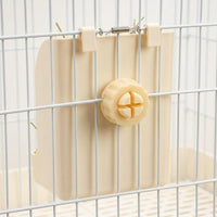 Chew Resistant Hay Feeder and Bunny Hay Rack, Fixed Spring Feeder for Chinchilla and Guinea Pig, Top-Hinged Washable Cage Accessory