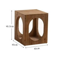 Cat House Side Table Dual Use Cat House Table 2-in-1 Nightstand for Bedroom
