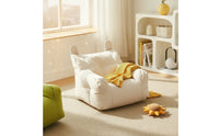 Soft Floor Sofa with Ears Padded Children Sofa Upholstered Kids Armchair Low-Rise for Playroom