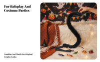 3 Pieces Cute Design feline auricular accessory and Tail Set universal size creature Costume soft fabric Texture Party Supply Includes tinkling ornament for Cosplayers, Anime Fans, Cosplay gathechimes, Comic Conventions, Themed Parties, Photo Shoots