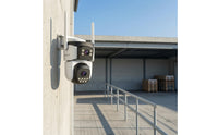 Cellular Triple-Lens Security Camera Motorized Three-Lens Security Camera for Homeowners, Builders, Farmers, Yards, Driveways, Construction Sites, Farms