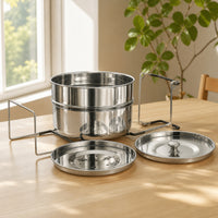 Steamer Pot with Lids Multi-Tier Cookware Long-Lasting for Dumpling Lovers