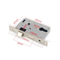 Universal door lock frame, quiet latch, interior privacy lock, adjustable for wooden room doors, easy installation, home security