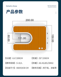 摩托艇停靠码头pvc浮台水上游艇休闲钓鱼船舷E型皮划艇充气浮台