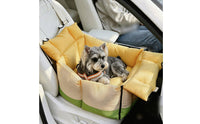 Waterproof Car Seat Pet Bed Stain-Resistant Dog Car Seat Sling Bed Padded Portable for Small Dogs, Road Trips