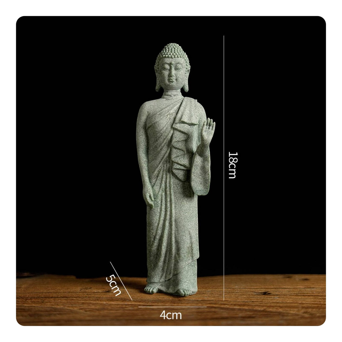 Buddha Statue New Chinese Design Buddhist Figurine Fade-Resistant Finish