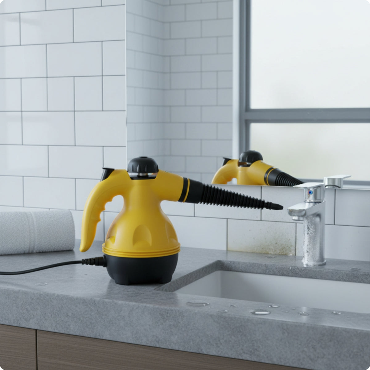 Accessory Kit Handheld Pressurized Steamer Long Nozzle Handheld Steam Cleaner Fast Heat-up Portable Steam Cleaner a Single-Hand Operation