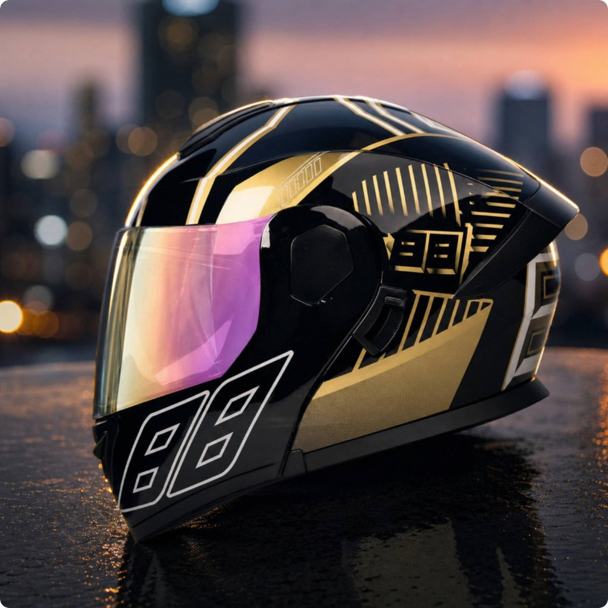 DOT Approved Modular | Graphic, Flip-up, for Street Riding