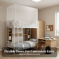 Bunk Bed Net Fully Enclosed Dorm Bed Tent Easy Installation for Adults