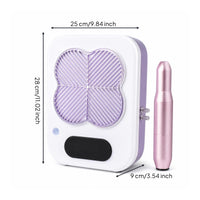 3-in-1 Manicure Machine Compact Nail Dust Collector Electric Nail Drill Tabletop Beauty Tool Rounded Corners