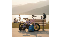 Lightweight Frame 12 Inch Kids Bike with Training Wheels Adjustable Seat Height Kids Training Bike with Headlight Wear-Resistant Tires Beginner Cycle with Stabilisers Enclosed Chain Guard for Beginners