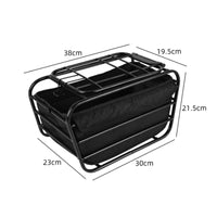 Rear Cycle Carrier Compact Rear Bike Basket Soft for Commuting, Pet Owners
