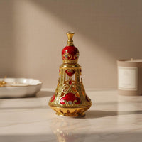 Middle Eastern Perfume Bottle Decorative Middle Eastern Design Oil Bottle Craftsmanship for Collectors, Women, Living Room, Bedroom, Washroom