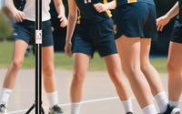 Netball英式女子投篮架无框篮球室内外无挡板重钢铁架可调节高度