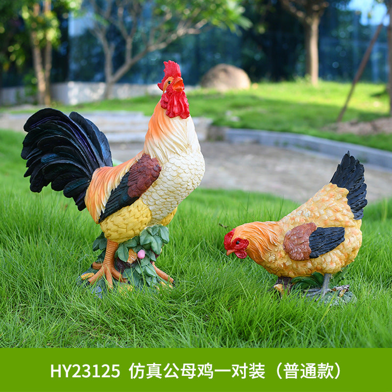 Rooster Hen PAIR Reg