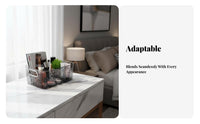 Rectangular Acrylic organizer Transparent Design Clear Container accessible-top-topped Top for Women