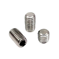 500PCS DIN916 Flat Point Hex Socket Set Screws M2.5 M3 M4 Stainless Steel 12.9 Carbon Steel